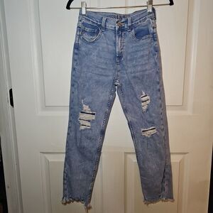 Justice Girls Ripped Tear Denim Jeans 14